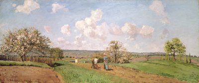 In the fields, 1872 by Camille Jacob Pissarro
